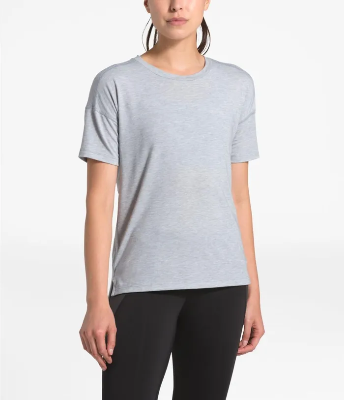 Womens Workout ShortSleeve Tnf Light Grey Heather The North Face TShirts