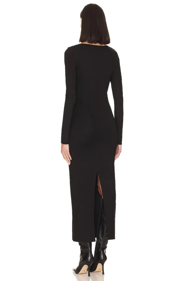 X Anja Dujakovi Velyne Midi Dress Black Women Lovers and Friends Dresses