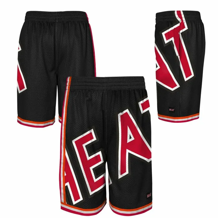 Youth Big Kids Mitchell and Ness Big Face Shorts Miami Heat Youth Big Kids Mitchell and Ness Big Face Shorts Miami Heat