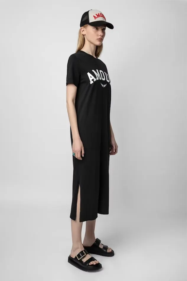 Zadig and Voltaire Dresses ZAID AMOUR DRESS BLACK 8211 Women Zadig and Voltaire Dresses ZAID AMOUR DRESS BLACK 8211 Women