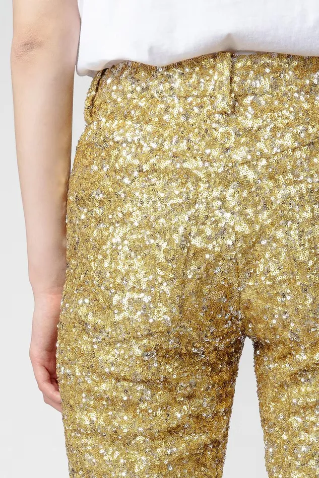 Zadig and Voltaire Pants PISTOL SEQUIN B BUTTERCUP 8211 Women Zadig and Voltaire Pants PISTOL SEQUIN B BUTTERCUP 8211 Women