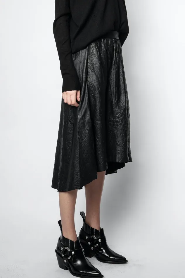Zadig and Voltaire Skirts and Shorts JOSLIN LEATHER SKIRT BLACK 8211 Women Zadig and Voltaire Skirts and Shorts JOSLIN LEATHER SKIRT BLACK 8211 Women