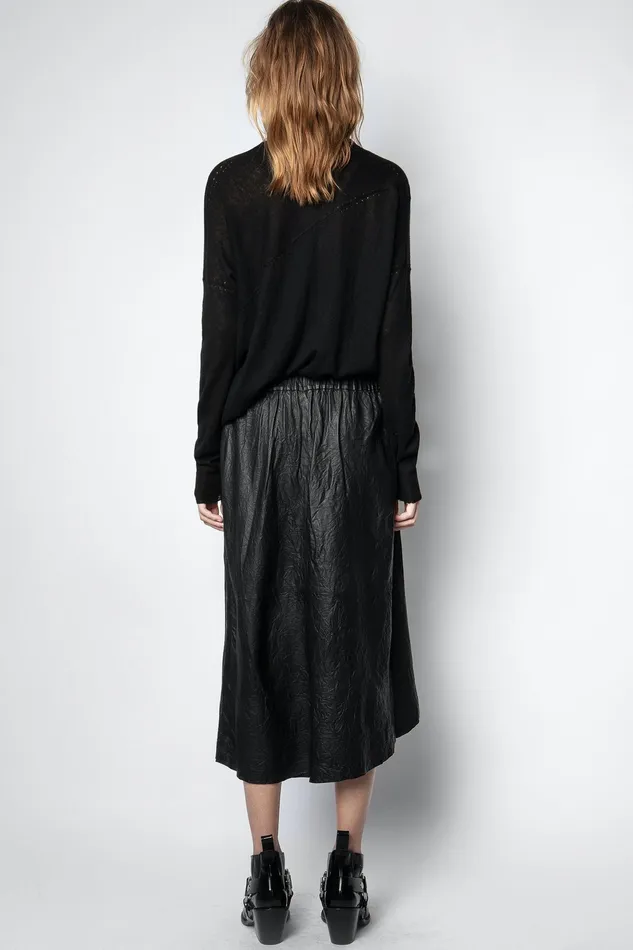 Zadig and Voltaire Skirts and Shorts JOSLIN LEATHER SKIRT BLACK 8211 Women Zadig and Voltaire Skirts and Shorts JOSLIN LEATHER SKIRT BLACK 8211 Women