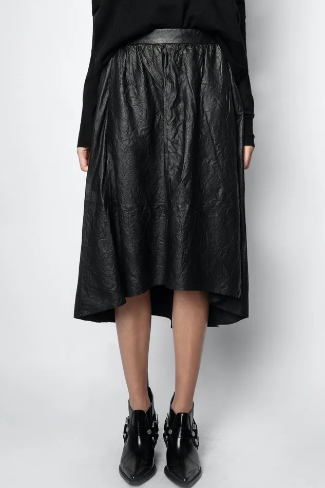 Zadig and Voltaire Skirts and Shorts JOSLIN LEATHER SKIRT BLACK 8211 Women Zadig and Voltaire Skirts and Shorts JOSLIN LEATHER SKIRT BLACK 8211 Women