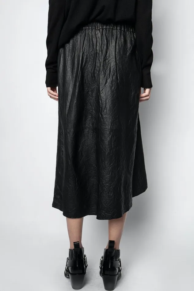 Zadig and Voltaire Skirts and Shorts JOSLIN LEATHER SKIRT BLACK 8211 Women Zadig and Voltaire Skirts and Shorts JOSLIN LEATHER SKIRT BLACK 8211 Women